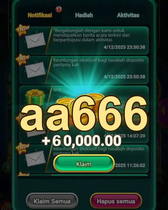 aa666 Tangkapan Layar Resmi APK